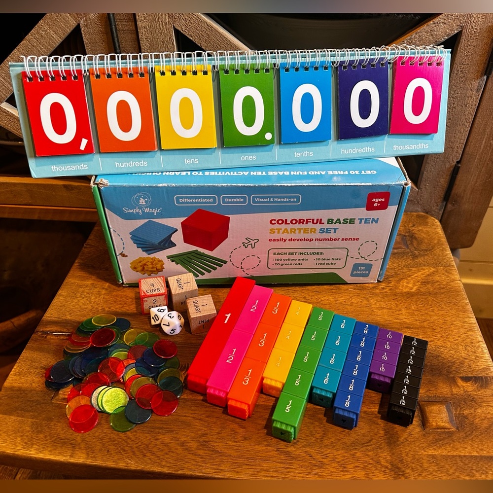 Set of math manipulatives